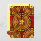 Carte postale de l'incendie du labyrinthe de Chart (Devant / Derrière)