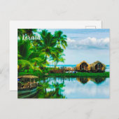 Carte postale de l'Inde Kerala, le pays de Dieu (Devant / Derrière)