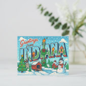 Carte postale de l'INDIANA (Debout devant)