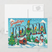 Carte postale de l'INDIANA (Devant / Derrière)