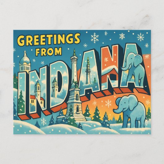 Carte postale de l'INDIANA (Devant)