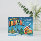 Carte postale de l'INDIANA (Debout devant)