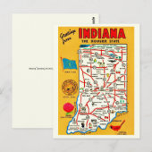 Carte postale de l'Indiana Hoosier (Devant / Derrière)