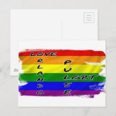 Carte postale de l'indicateur Pulse LGBT (Devant / Derrière)