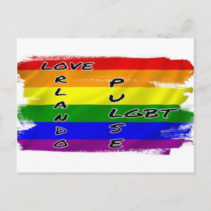 Carte postale de l'indicateur Pulse LGBT