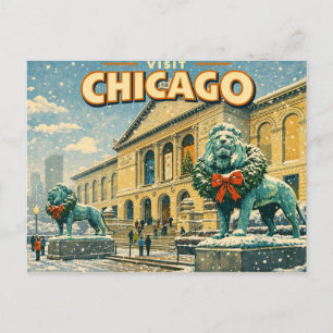 Carte postale de l'Institut d'Art de Chicago en hi