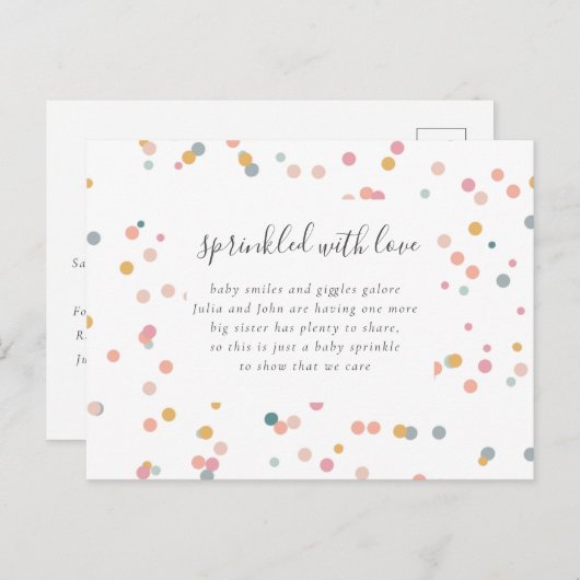 carte postale de l'invitation (Devant / Derrière)