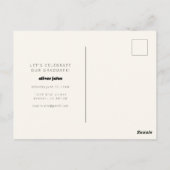 Carte postale de l'invitation de la fête de gradua (Dos)