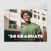 Carte postale de l'invitation de la fête de gradua (Devant)