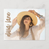 Carte postale de l'invitation de la fête de gradua (Devant)