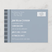 Carte postale de l'invitation de la fête de remise (Dos)