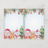 Carte postale de l'invitation de Noël (Dos)