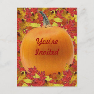 Carte postale de l'invitation de Thanksgiving