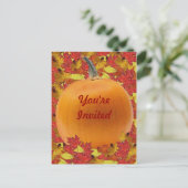 Carte postale de l'invitation de Thanksgiving (Debout devant)