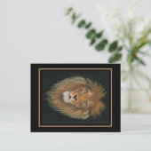 Carte postale de lion (Debout devant)