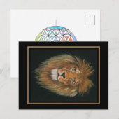 Carte postale de lion (Devant / Derrière)