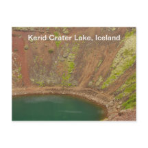 Carte postale de l'Islande de cratère de Kerid