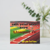 carte postale de Liverpool FC (Debout devant)