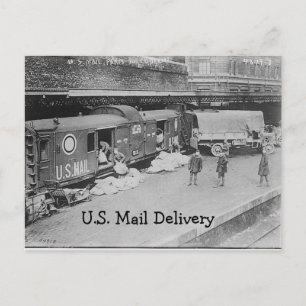 Carte postale de livraison de courrier américain