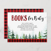 Carte postale de livres pour bébé en forêt de bûch (Devant / Derrière)