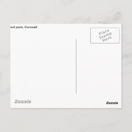 Carte postale de Lizard Point, Cornwall (Dos)