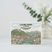 Carte postale de Ljubljana (Debout devant)