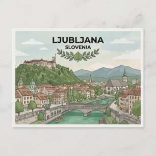 Carte postale de Ljubljana