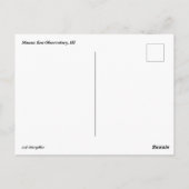 Carte postale de l'Observatoire Mauna Kea (Dos)