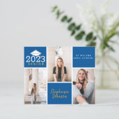 Carte postale de l'obtention du diplôme supérieur (Debout devant)