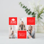 Carte postale de l'obtention du diplôme supérieur (Debout devant)