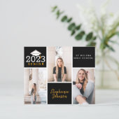 Carte postale de l'obtention du diplôme supérieur (Debout devant)