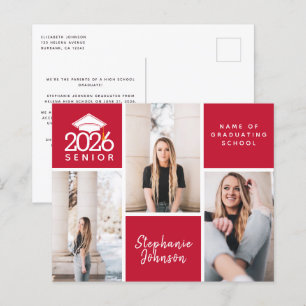 Carte postale de l'obtention du diplôme supérieur