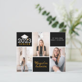 Carte postale de l'obtention du diplôme supérieur (Debout devant)