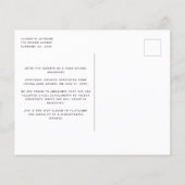 Carte postale de l'obtention du diplôme supérieur (Dos)