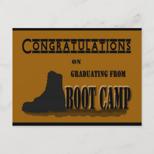 Carte postale de l'obtention d'un diplôme de camp