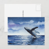 Carte postale de l'océan des baleines (Devant / Derrière)