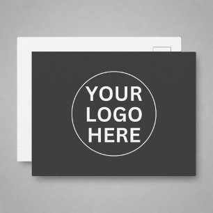 Carte postale de logo d'entreprise l Gris promotio