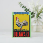 Carte postale de l'oiseau de l'État du Delaware (Debout devant)