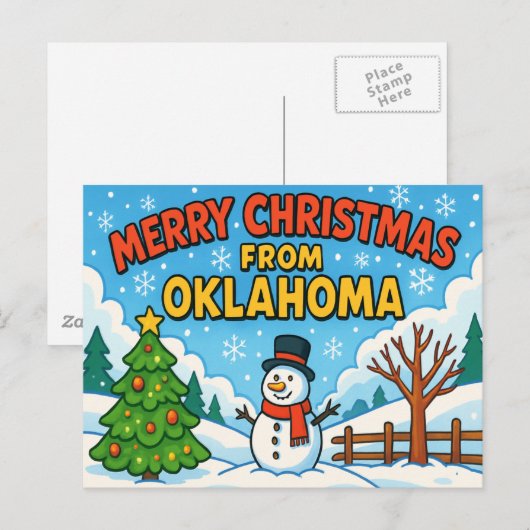 Carte postale de l'OKLAHOMA (Devant / Derrière)