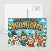 Carte postale de l'OKLAHOMA (Devant / Derrière)