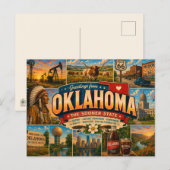 Carte postale de l'Oklahoma (Devant / Derrière)