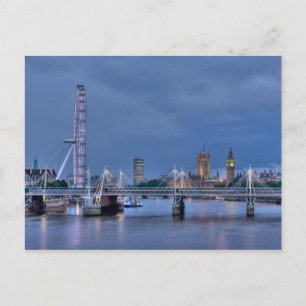 Carte postale de London Eye et Big Ben