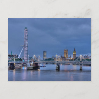 Carte postale de London Eye et Big Ben