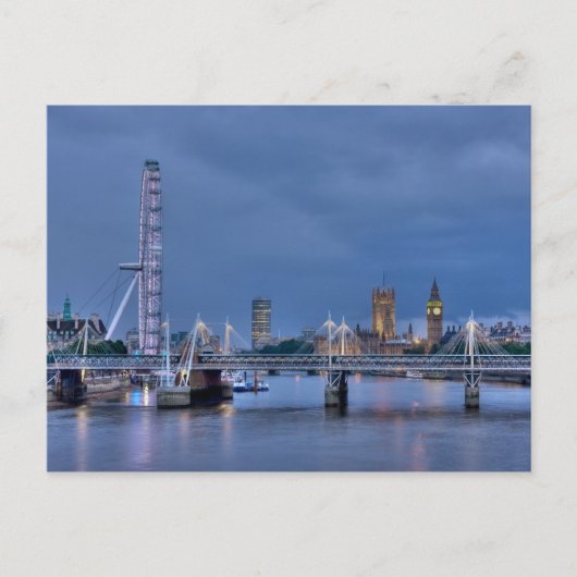 Carte postale de London Eye et Big Ben (Devant)