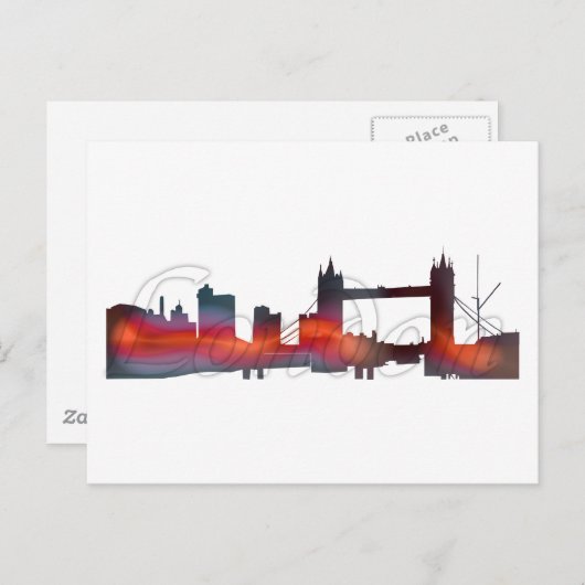 Carte postale de Londres (Devant / Derrière)