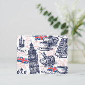 Carte postale de Londres, Angleterre (Debout devant)