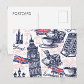 Carte postale de Londres, Angleterre (Devant / Derrière)