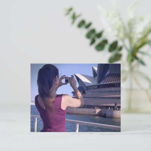 Carte postale de l'Opéra de Sydney (Debout devant)