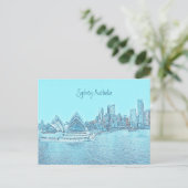 Carte postale de l'Opéra de Sydney (Debout devant)