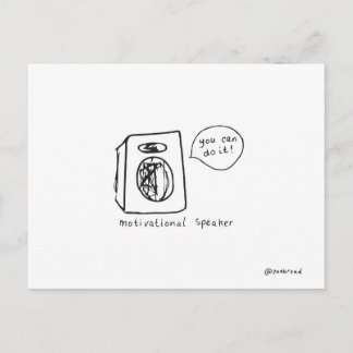carte postale de l'orateur de motivation